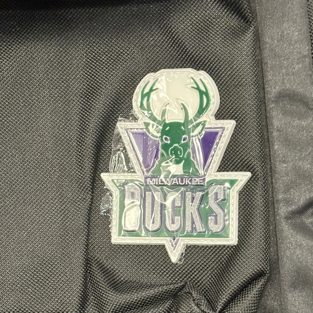 Mitchell and Ness Milwaukee Bucks Hardwood Classics Black Backpack